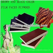 18mm Poplar core Brown Film Faced Plywood for Construction